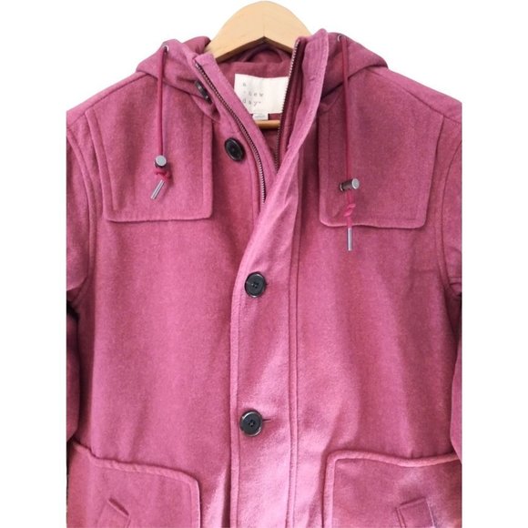 Women's a new day Sweet Rose Duffel Overcoat - Picture 3 of 7
